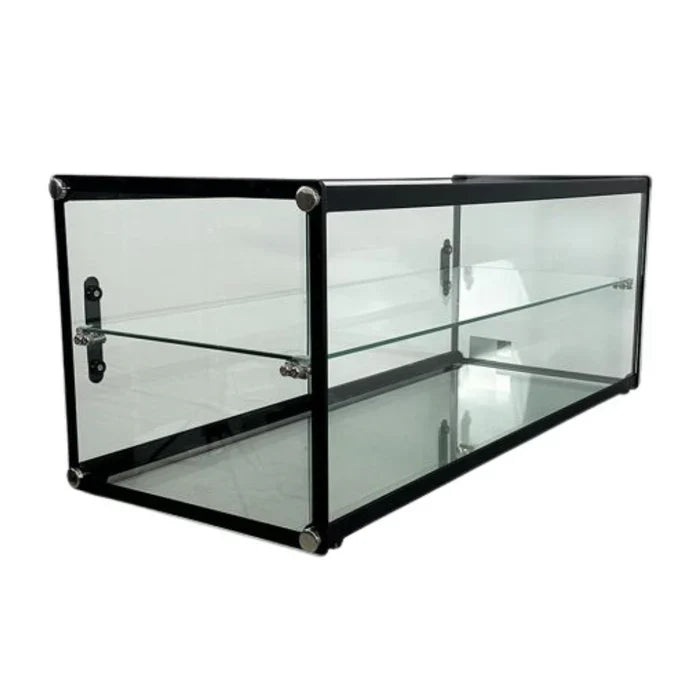 Vitrina Exhibidora Neutra Cristal Recto con dos niveles y un entrepaño, MIGSA ZW-65