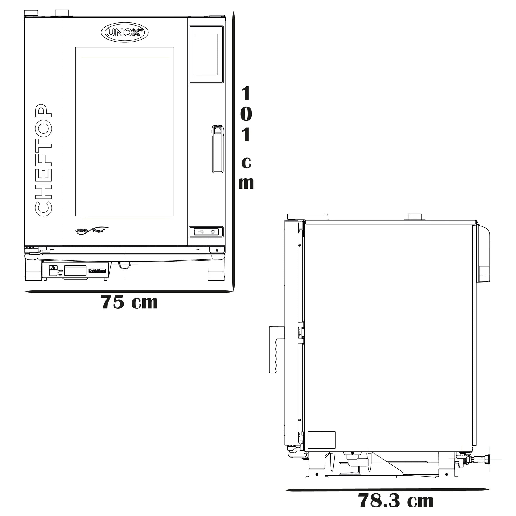 Horno Cheftop Unox 10 Charolas MIND.Maps ZERO XEVC-1021
