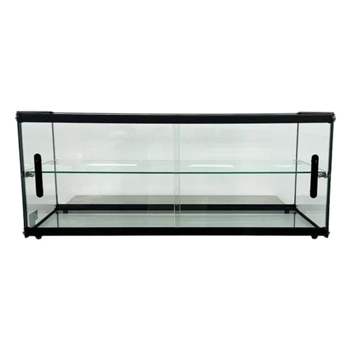 Vitrina Exhibidora Neutra Cristal Recto con dos niveles y un entrepaño, MIGSA ZW-65