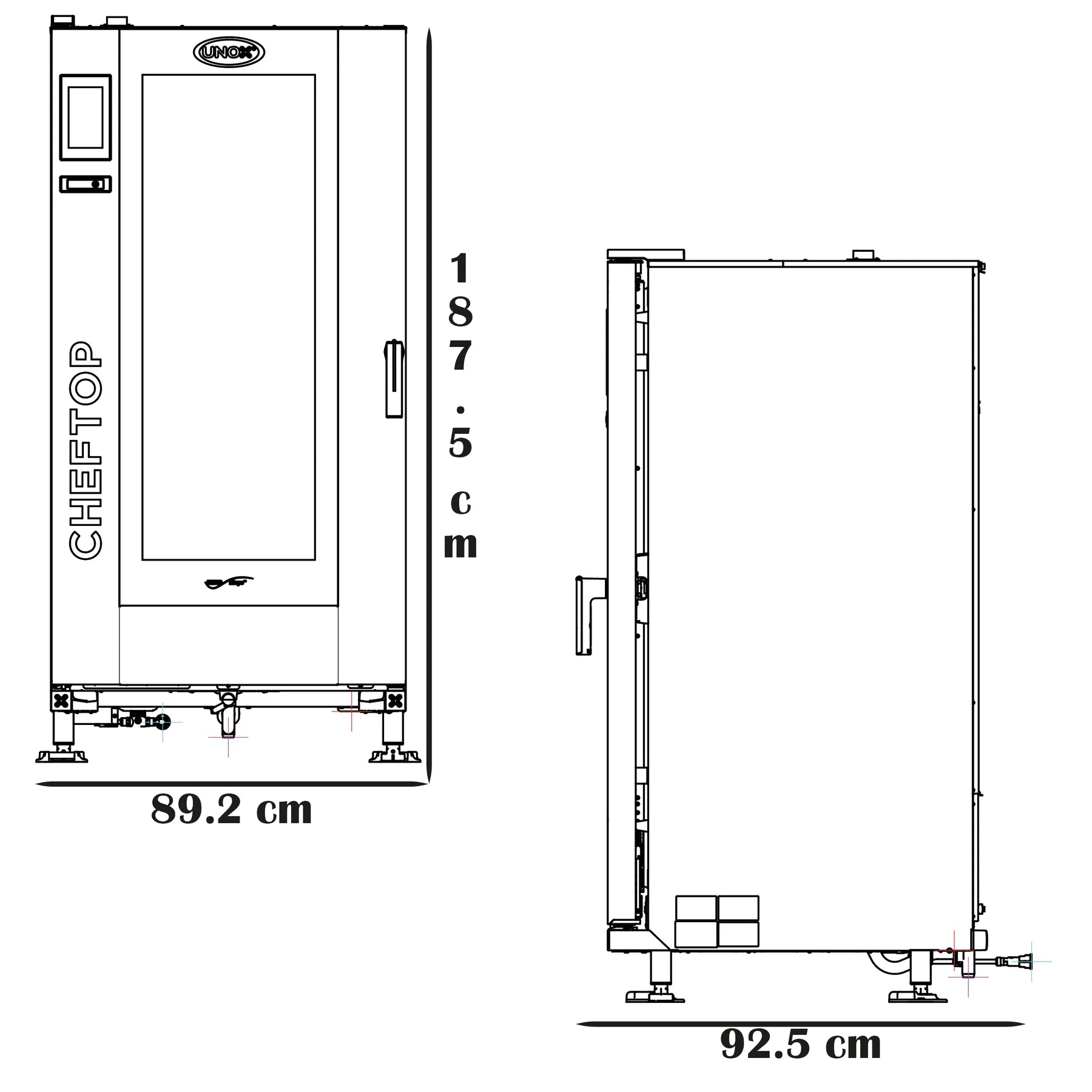 Horno Cheftop Unox 20 Charolas XEVL-2021